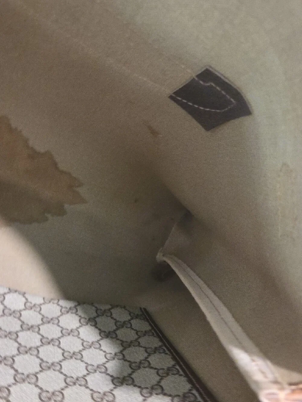 Gucci Beige GG Canvas Tote with Brown Leather and Sherryline- PROJECT